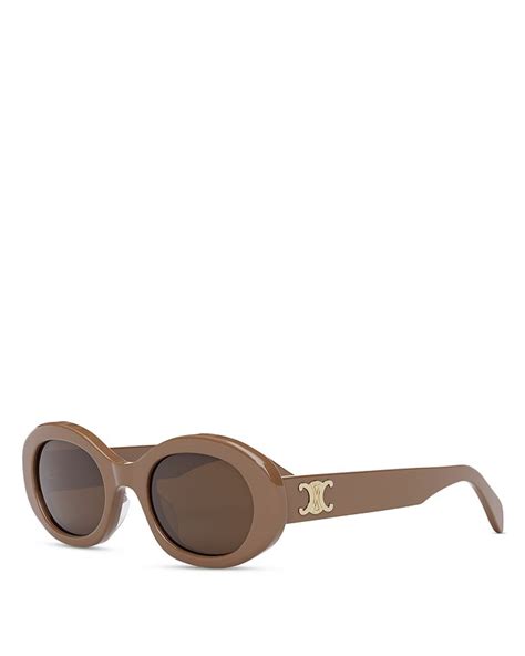 celine lulu triomphe sunglasses|CELINE EYEWEAR Triomphe oval.